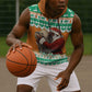Afro Ivory Coast Christmas Sleeveless Hoodie Black Santa Afishapa - African Pattern - African Pride