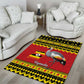 Afro Uganda Christmas Area Rug Grey Crowned Crane Sekukkulu Ennugi