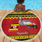 Afro Uganda Christmas Beach Blanket Grey Crowned Crane Sekukkulu Ennugi
