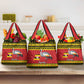 Afro Uganda Christmas Grocery Bag Grey Crowned Crane Sekukkulu Ennugi