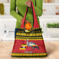 Afro Uganda Christmas Grocery Bag Grey Crowned Crane Sekukkulu Ennugi
