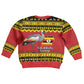 Afro Uganda Christmas Kid Ugly Christmas Sweater Grey Crowned Crane Sekukkulu Ennugi