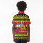 Afro Uganda Christmas Kid Polo Shirt Grey Crowned Crane Sekukkulu Ennugi