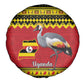 Afro Uganda Christmas Spare Tire Cover Grey Crowned Crane Sekukkulu Ennugi