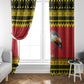 Afro Uganda Christmas Window Curtain Grey Crowned Crane Sekukkulu Ennugi