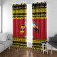 Afro Uganda Christmas Window Curtain Grey Crowned Crane Sekukkulu Ennugi