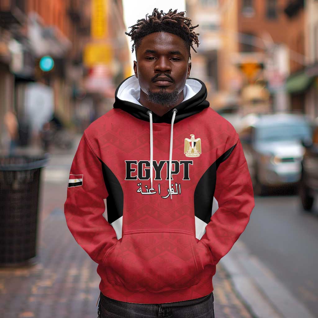 Custom Egypt Football Hoodie Pharaohs Road To The World 2026 - African Pride