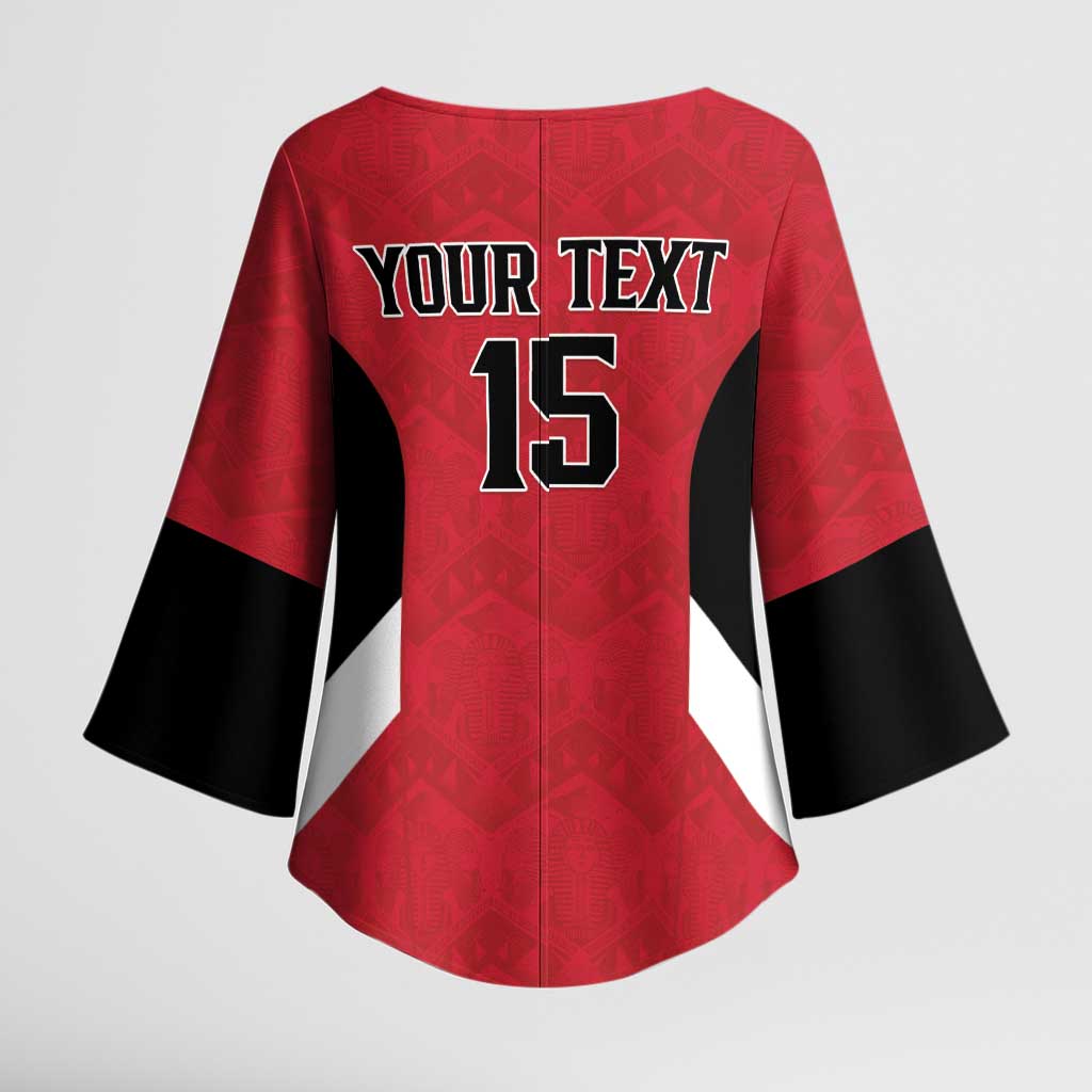 Custom Egypt Football Kimono Sleeve Blouse Pharaohs Road To The World 2026 - African Pride