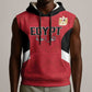 Custom Egypt Football Sleeveless Hoodie Pharaohs Road To The World 2026 - African Pride
