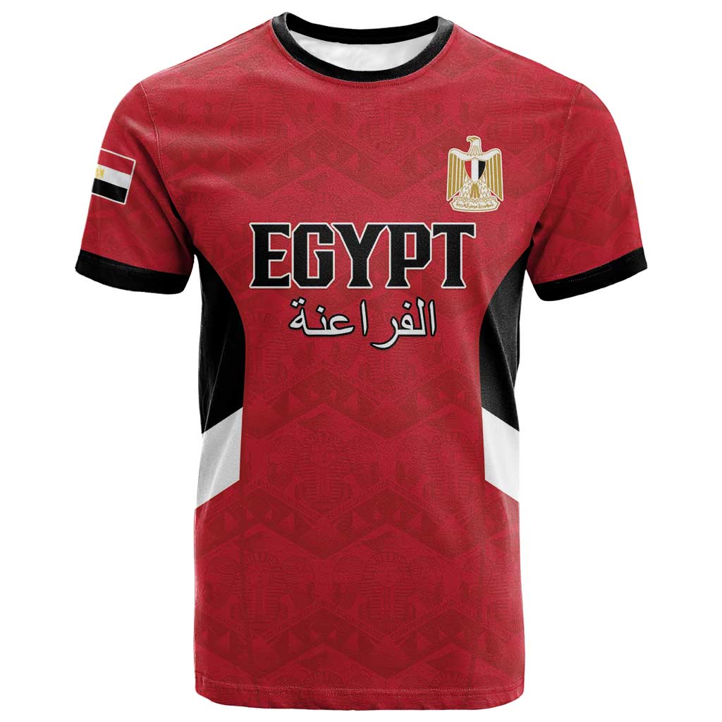 Custom Egypt Football T shirt Pharaohs Road To The World 2026 - African Pride