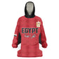 Custom Egypt Football Wearable Blanket Hoodie Pharaohs Road To The World 2026 - African Pride