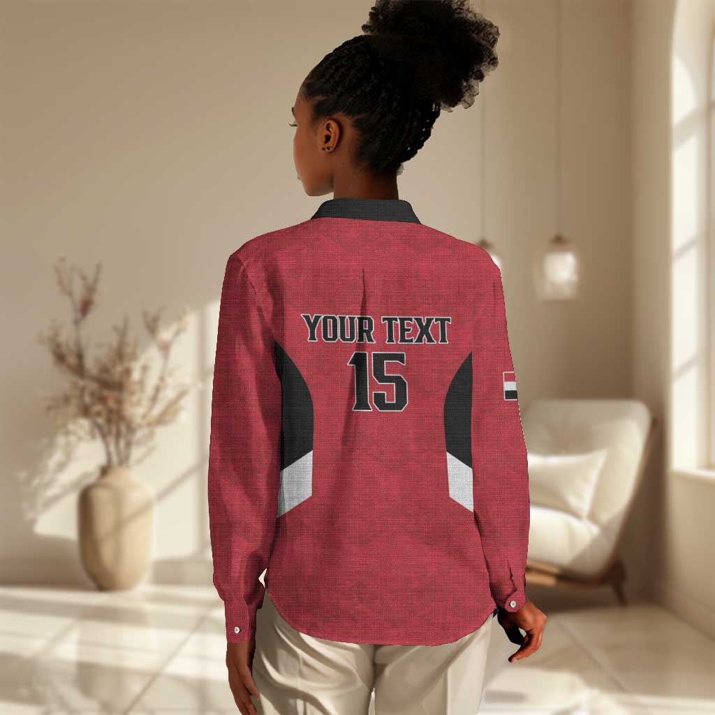 Custom Egypt Football Women Casual Shirt Pharaohs Road To The World 2026 - African Pride