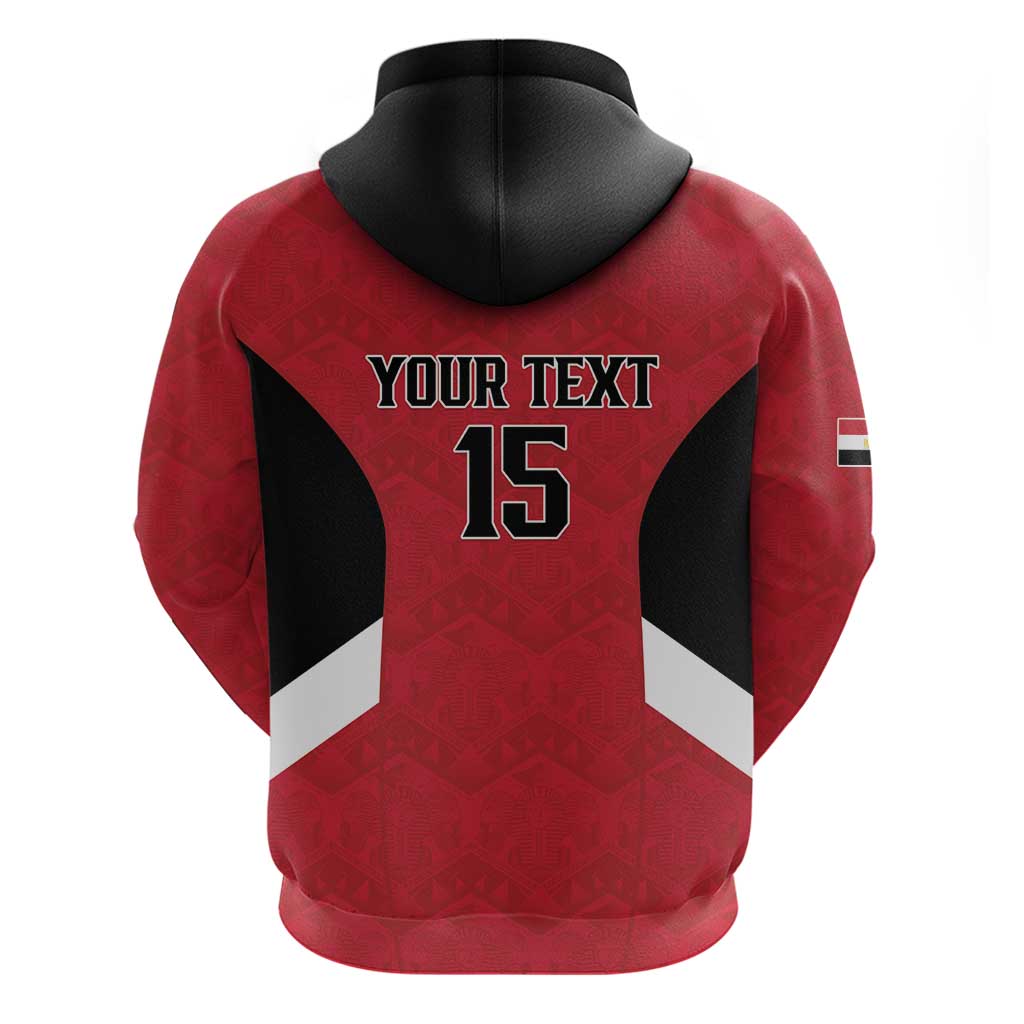 Custom Egypt Football Zip Hoodie Pharaohs Road To The World 2026 - African Pride