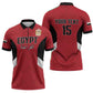 Custom Egypt Football Zipper Polo Shirt Pharaohs Road To The World 2026 - African Pride