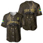 Custom Gabon Football Baseball Jersey Black Panther Thunder - African Pride
