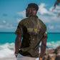 Custom Gabon Football Hawaiian Shirt Black Panther Thunder - African Pride