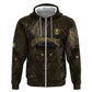 Custom Gabon Football Hoodie Black Panther Thunder - African Pride