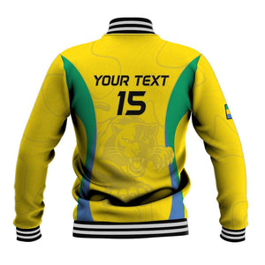 Custom Gabon Football Baseball Jacket Go Champions Les Pantheres - African Pride
