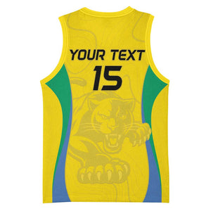 Custom Gabon Football Basketball Jersey Go Champions Les Pantheres - African Pride
