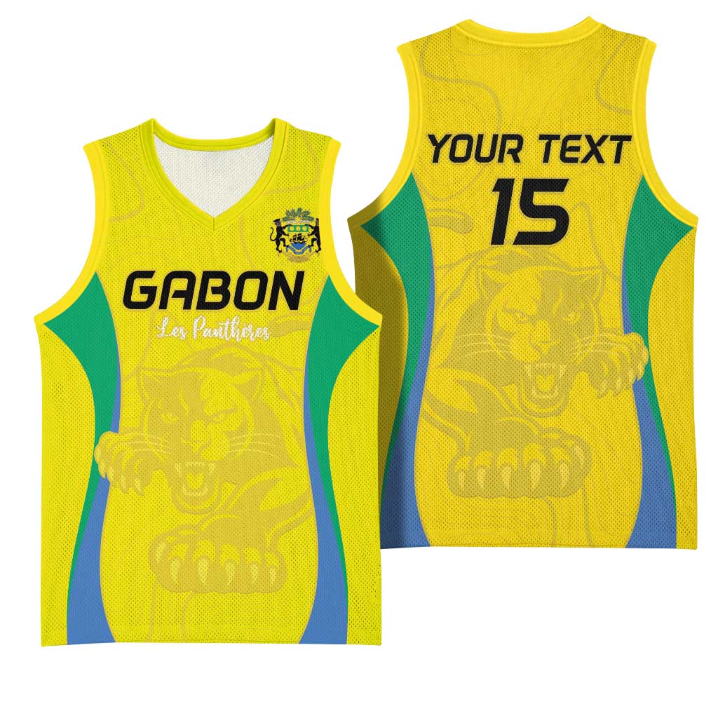 Custom Gabon Football Basketball Jersey Go Champions Les Pantheres - African Pride