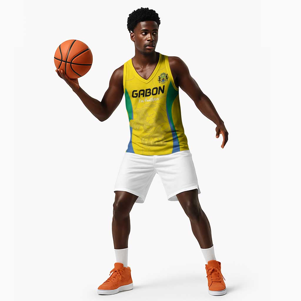 Custom Gabon Football Basketball Jersey Go Champions Les Pantheres - African Pride