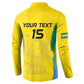 Custom Gabon Football Button Sweatshirt Go Champions Les Pantheres
