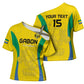 Custom Gabon Football Cross Shoulder Shirt Go Champions Les Pantheres - African Pride