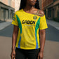 Custom Gabon Football Cross Shoulder Shirt Go Champions Les Pantheres - African Pride