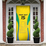 Custom Gabon Football Door Cover Go Champions Les Pantheres - African Pride
