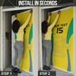 Custom Gabon Football Door Cover Go Champions Les Pantheres - African Pride