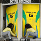 Custom Gabon Football Door Cover Go Champions Les Pantheres - African Pride