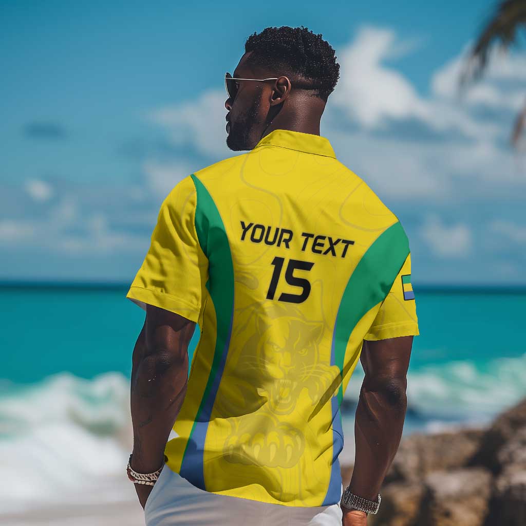 Custom Gabon Football Hawaiian Shirt Go Champions Les Pantheres - African Pride