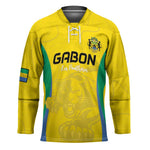 Custom Gabon Football Hockey Jersey Go Champions Les Pantheres - African Pride