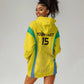 Custom Gabon Football Hoodie Dress Go Champions Les Pantheres - African Pride