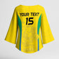 Custom Gabon Football Kimono Sleeve Blouse Go Champions Les Pantheres - African Pride