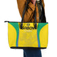 Gabon Football Leather Tote Bag Go Champions Les Pantheres - African Pride