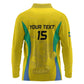 Custom Gabon Football Long Sleeve Polo Shirt Go Champions Les Pantheres - African Pride