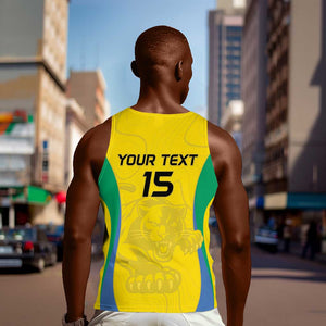 Custom Gabon Football Men Tank Top Go Champions Les Pantheres - African Pride