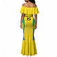 Custom Gabon Football Mermaid Dress Go Champions Les Pantheres - African Pride