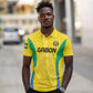 Custom Gabon Football Polo Shirt Go Champions Les Pantheres - African Pride