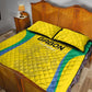 Gabon Football Quilt Bed Set Go Champions Les Pantheres - African Pride