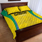 Gabon Football Quilt Bed Set Go Champions Les Pantheres - African Pride