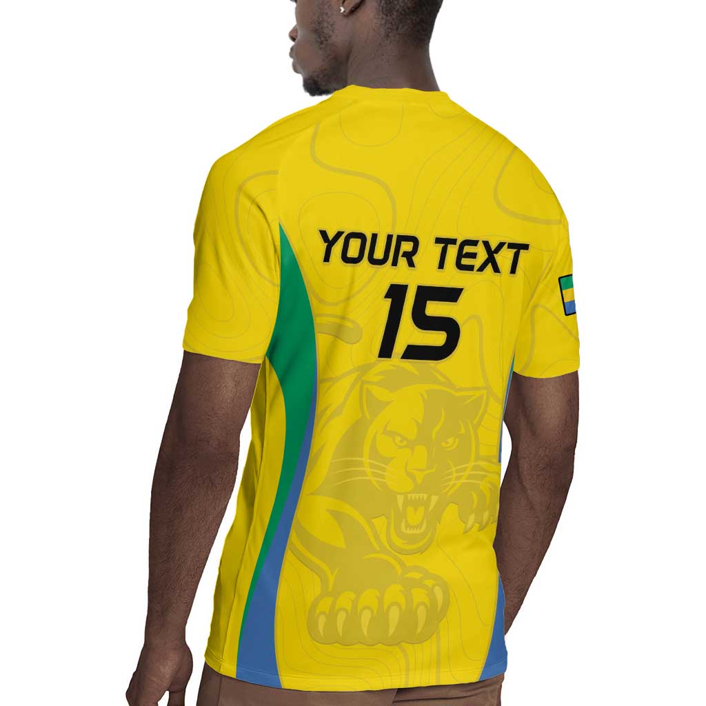 Custom Gabon Football Rugby Jersey Go Champions Les Pantheres - African Pride