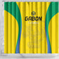 Gabon Football Shower Curtain Go Champions Les Pantheres - African Pride