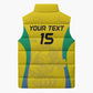 Custom Gabon Football Sleeveless Puffer Jacket Go Champions Les Pantheres - African Pride