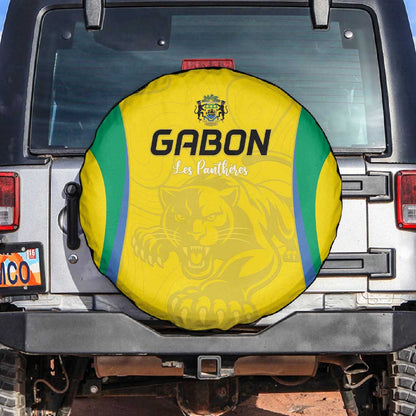 Gabon Football Spare Tire Cover Go Champions Les Pantheres - African Pride