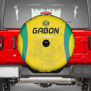 Gabon Football Spare Tire Cover Go Champions Les Pantheres - African Pride