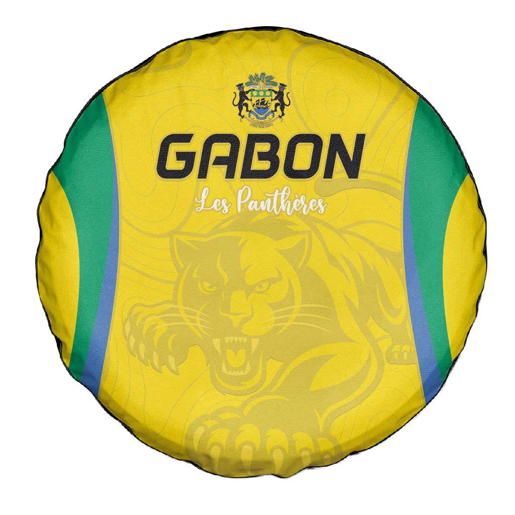 Gabon Football Spare Tire Cover Go Champions Les Pantheres - African Pride
