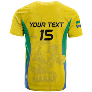 Custom Gabon Football T shirt Go Champions Les Pantheres - African Pride