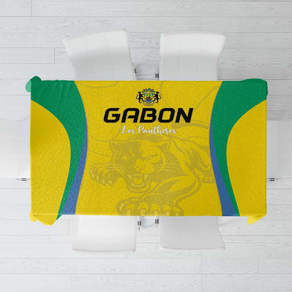 Gabon Football Tablecloth Go Champions Les Pantheres - African Pride
